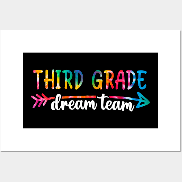 3rd Grade Dream Team Students Teachers Back to School Wall Art by Ene Alda